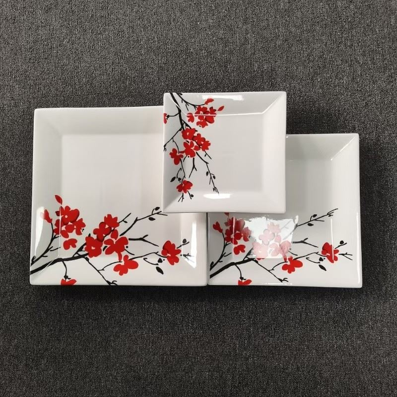 Beautiful Plum Blossom Square Plate best