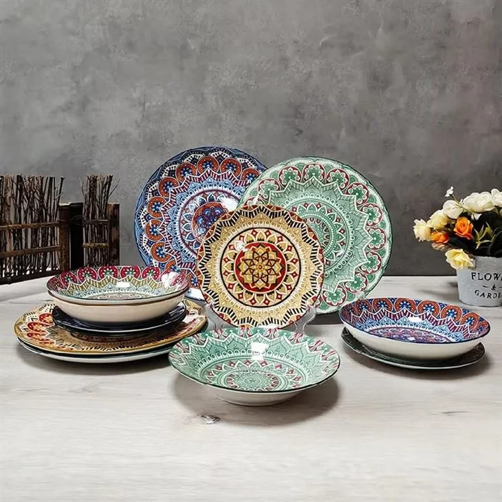 Pielāgota dizaina ziedu keramikas uzlīmju plāksnes vairumtirdzniecība